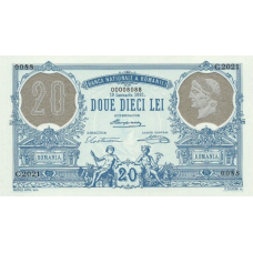 (563) ** PN126 Romania 20 Lei Year 2021 in Folder (Comm.)